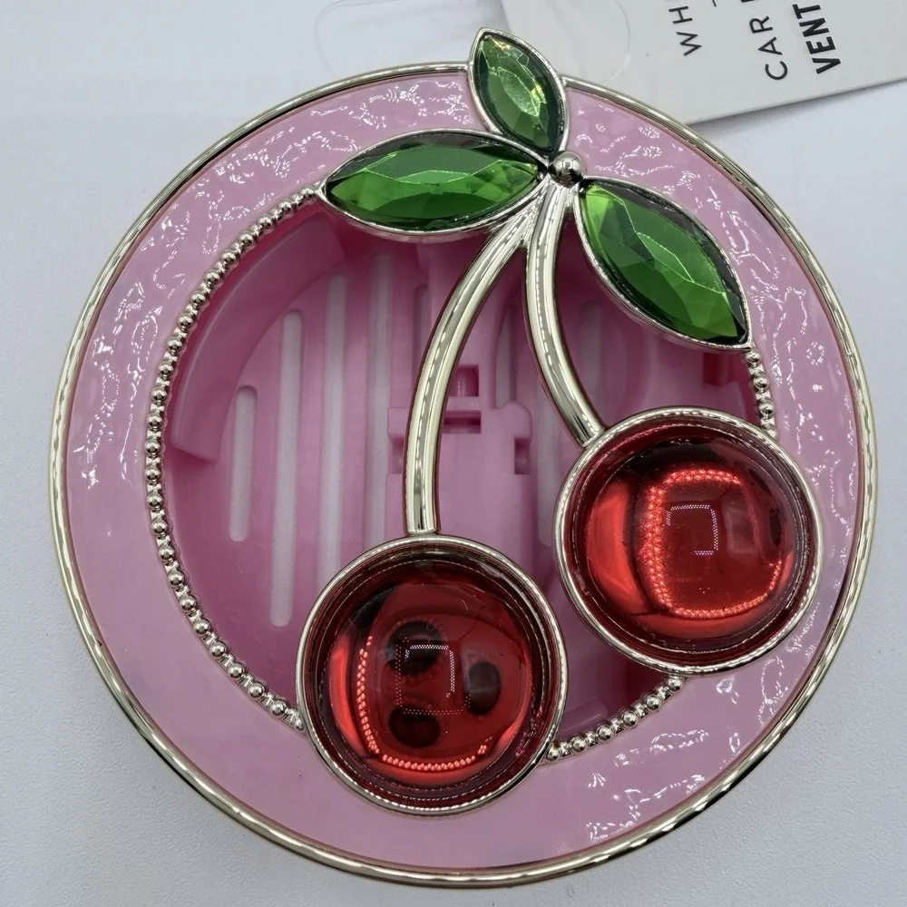 Bath &‎ Body Works Pink Cherry Scentportable Car Fragrance Holder Visor Clip
